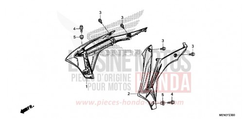 BOUCLIER DE RADIATEUR CRF450RF de 2015